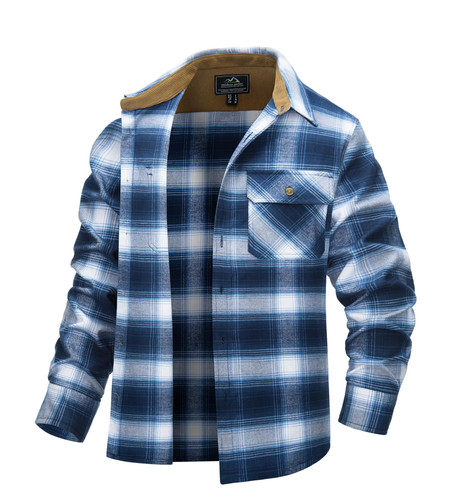 Plaid flannel shirt - plaid, mens