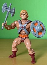 HE MAN MotU 80 Vintage MATTEL 1981 Masters 7 Axt WAFFE Schild o Schwert OVP Box
