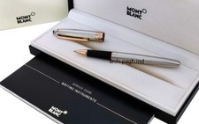 Montblanc Meisterstück Solitaire Sterling Silber Tintenroller mit Kupferrand