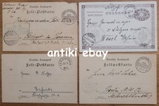 # DP China Boxeraufstand - 4 Feld-Postkarten von 1900-1901 aus Tientsin / Peking