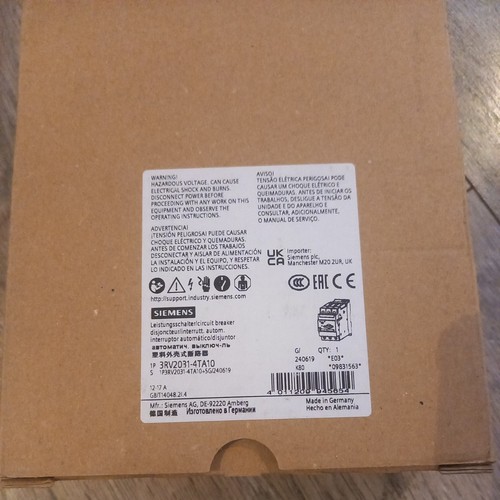 Siemens sirius 3rv2031 4ta10 - siemens,