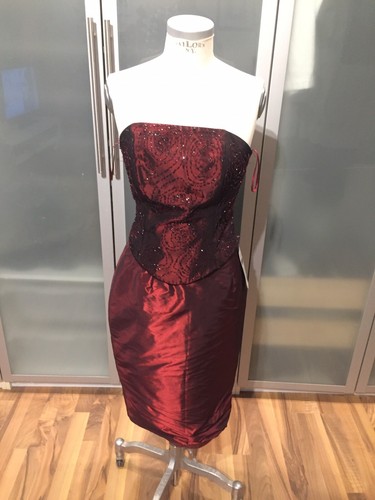 Ballkleid bordeaux rot - ballkleid,