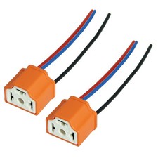 2x H4 Stecker Fassung Sockel Lampenfassung Keramik Lampensockel P43t