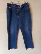 Damen Jeans Gr. 50, Blau