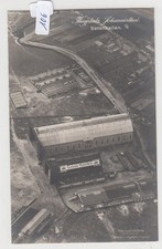 106, Berlin - Johannistal Flugplatz Ballonhalle Gargoyle Reklame Fotokarte RR !