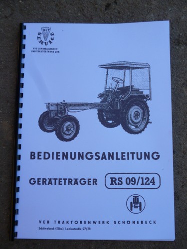 Ddr betriebsanleitung 124 - ddr, gt