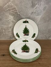 Kronester 4 Kuchenteller Weihnachten Advent Teller 19,5cm Tannenbaum Christmas
