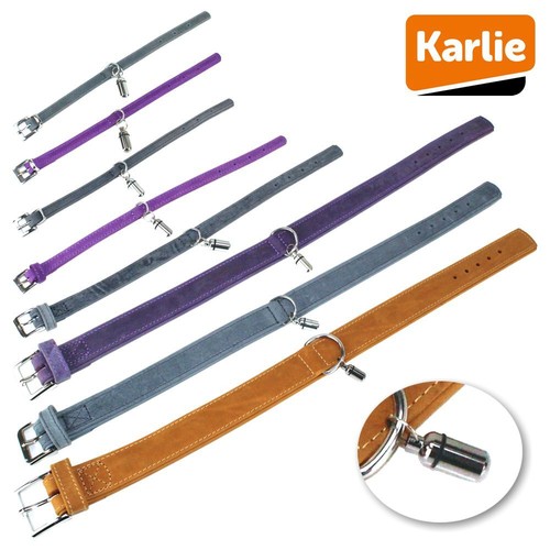 Karlie leder halsband buffalo - leder-halsband,