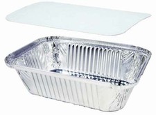 500 Aluschalen Nudelschale R45L / R935L Alu Assiette Lasagne Schale mit Deckel