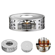 Stövchen Wärmer Edelstahl Kerzen Teelicht Halter Warmhalten Tee Kaffee Kannen