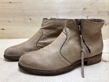 BLACKSTONE DAMENSCHUH LEDERSTIEFEL STIEFELETTEN CHELSEA BOOTS GR:40 UK:6,5 BEIGE