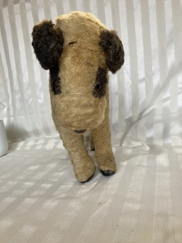 Antikes stofftier hund - antikes, terrier