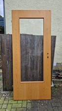 schöne Zimmertür in Buche, Gr.860x1985 cm, mit Glaseinsatz, Anschlag li