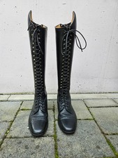 Kinder Lederreitstiefel Schwarz Steeds Porto Alegre Gr. 36 schmal