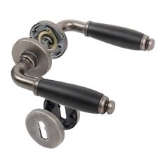 Rosettengarnitur Türgriff Messing Antik Grau Griffstück Schwarz Drückergarnitur