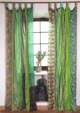 Seidiger Vorhang / Gardine ( 1