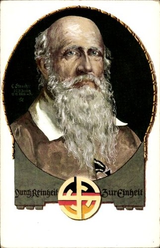Künstler strach durch - ak,
