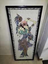 Bild Mit Rahmen Batik Vintage Sammlerstück Herkunft Asien Mas Bali 1986