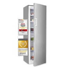 Exquisit Gefrierschrank GS271-NF-H-040E inoxlook | Nutzinhalt 204 L | Standgerät