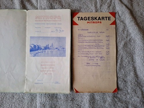 Vintage ddr speisekarte - vintage/ddr,