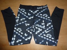 "NIKE PRO" SPORTHOSE/LEGGINGS - DRI-FIT - SCHWARZ/GRAU - GR. L  - KAUM GETRAGEN