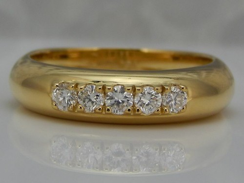 750 gelbgold ring mit - 750,