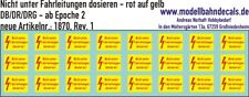 H0 Nicht unter Fahrleitung dosieren - Rot auf Gelb 087-1870