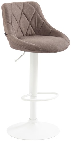 Barhocker lazio stoff weiß - barhocker,