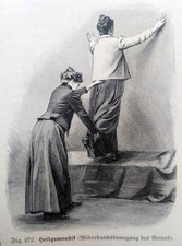 Die Frau als Hausärztin. 448 Abb, 22 farb. Tafeln, 832 S., wohl EA 1901(?)