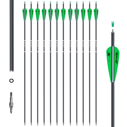 72x zoll carbonpfeile - zoll,