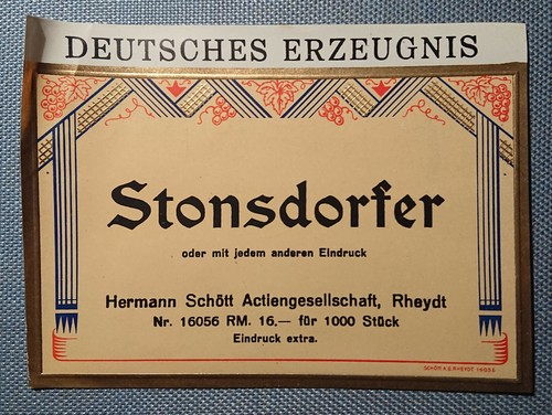 Altes flaschenetikett - altes,