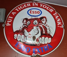 ESSO,altes orginales Emallieschild, U.S.A.,30cm