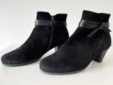 Gabor Wildleder Stiefeletten Gr. 39 (6) schwarz