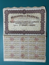 Holding de France Titel de 25