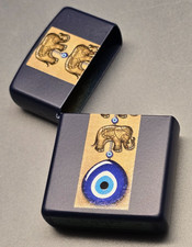 Zippo EVIL EYE Elefant navy