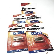 5 x Panasonic CR123-CR123A Lithium Photo Batterie 3V im Blister