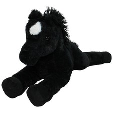 TEDI Kuschel-Freunde, XL schwarzes Pferd liegend Kuscheltier 55cm Gebraucht