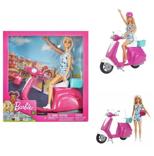 Barbie puppe und - und, roller
