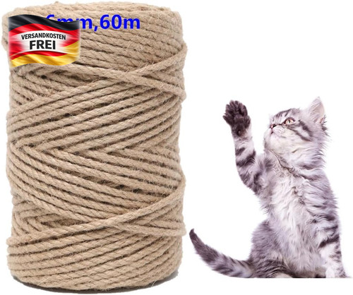 Juteschnur 60m 6mm - , für