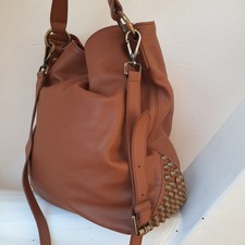 Damen Tasche Silvio Tossi echt Leder cognac braun