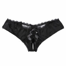 Damen Spitze Slips Höschen Unterwäsche Schritt Frech Strings Dessous G-string