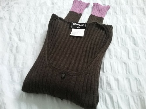 Chanel strickjacke braun 34 - strickjacke,