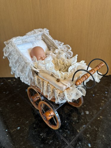 Puppenwagen inkl puppe holz - puppenwagen, inkl.
