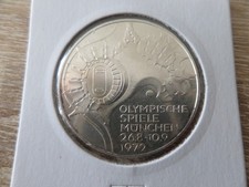 Münze BRD 10 DM Olympische Spiele München, Stadion 1972 J