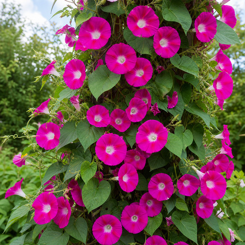 Ipomoea purpurea crimson - purpurea,