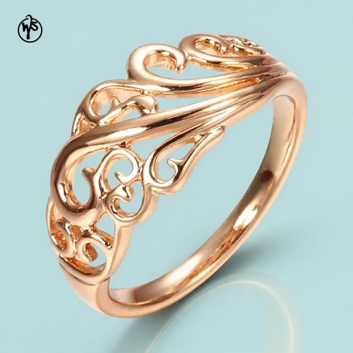 Vergoldeter ring rosegold - vergoldeter,