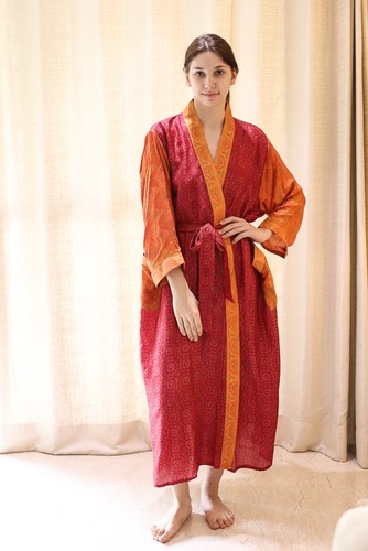 Reine seide rot - seide, kimono