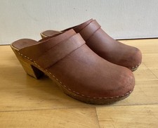 Sanita Holz Clogs 37  - Cognac / antique braun Holzclogs