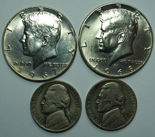Kennedy half dollar 2 - half, &