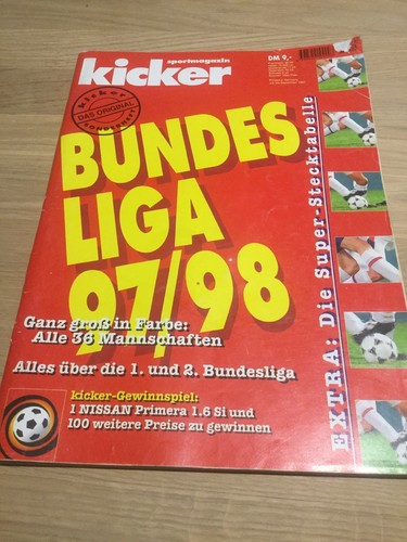 Kicker sportmagazin 1997 1998 - kicker, 1997/1998
